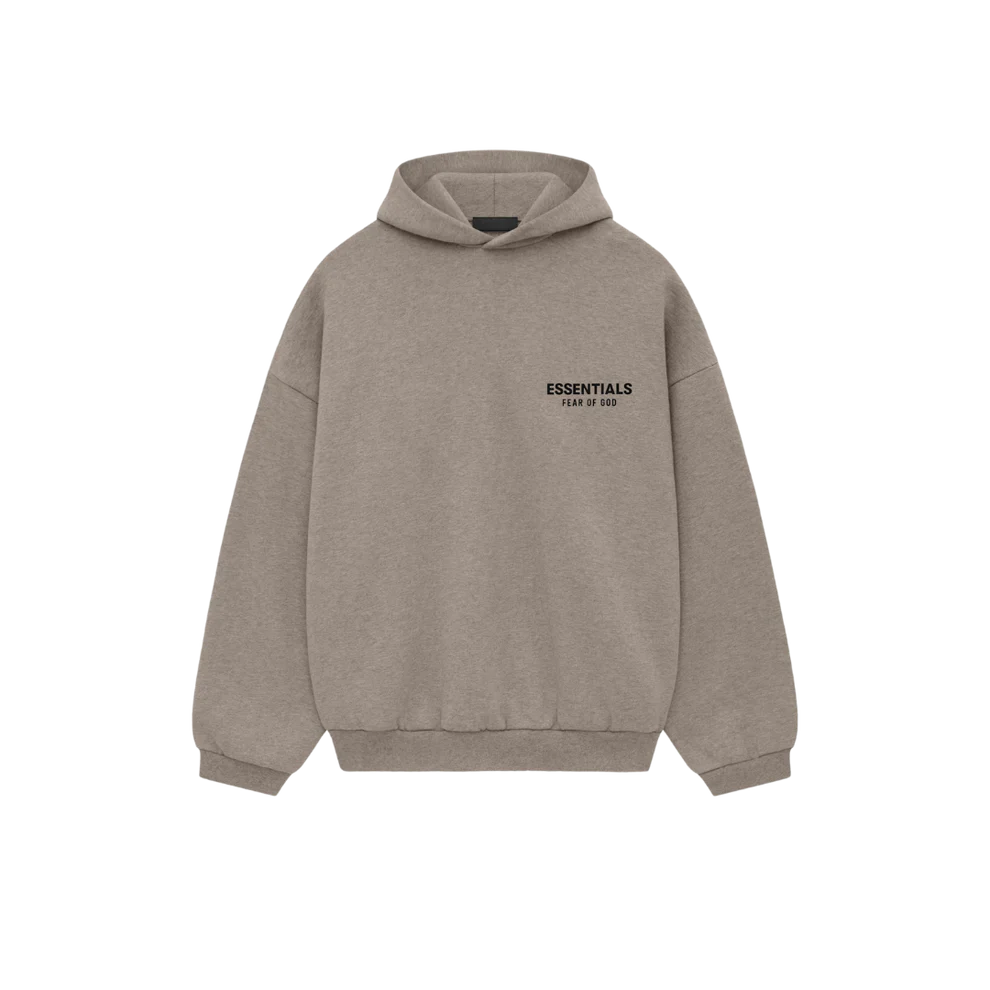 FEAR OF GOD ESSENTIALS DARK HEATHER GREY HOODIE FW24