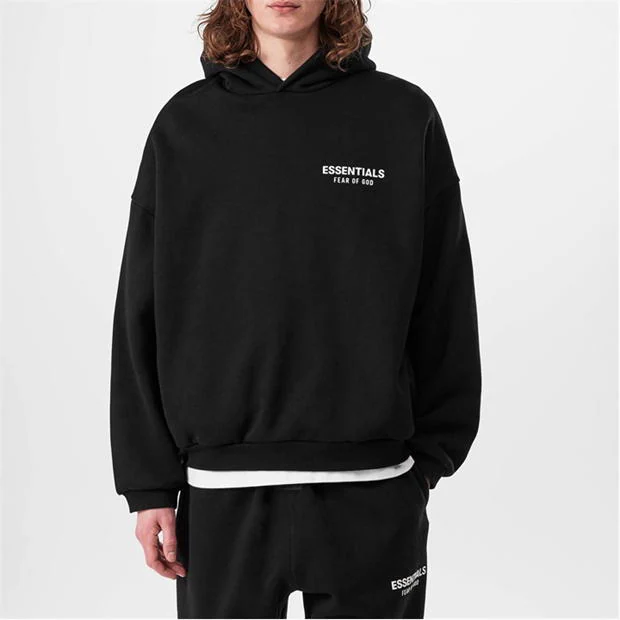 FEAR OF GOD ESSENTIALS BLACK HOODIE FW24 - Image 3