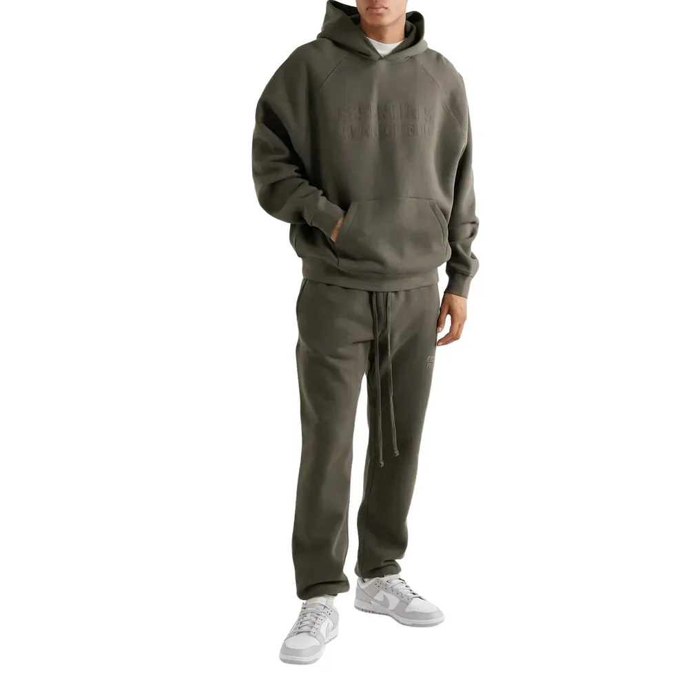 FEAR OF GOD ESSENTIALS OFF BLACK HOODIE - Image 3
