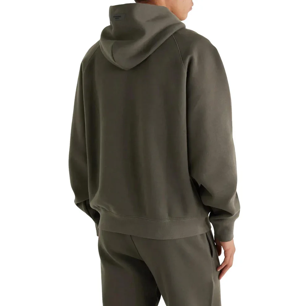 FEAR OF GOD ESSENTIALS OFF BLACK HOODIE - Image 4